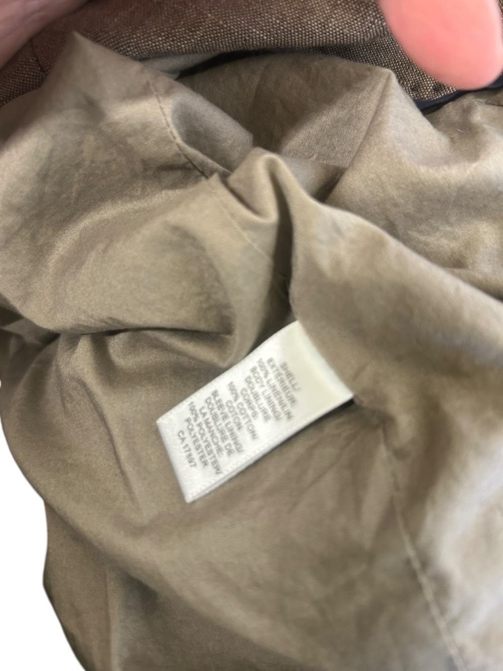 Banana Republic Linen Modern Fit Lined Jacket Brown Women’s Size M - Picture 6 of 7